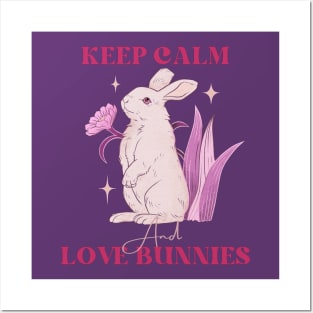 KEEP CALM LOVE BUNNIES Posters and Art